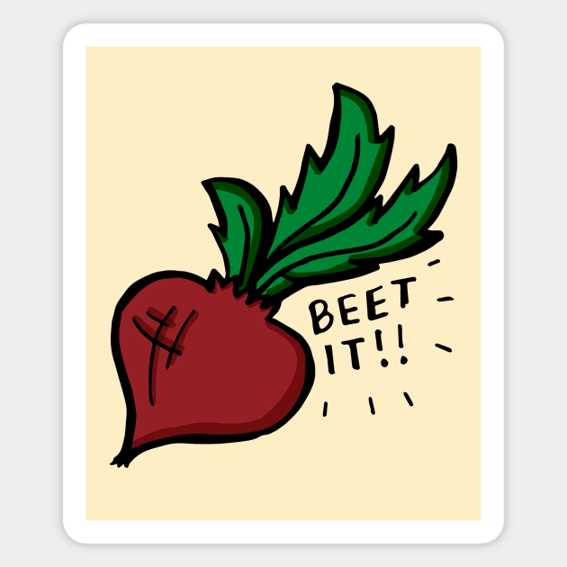 Beet It Magnet by RADdoodads